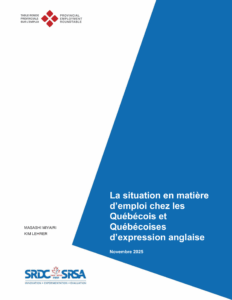 La situation de l'emploi chez les Québécois d'expression anglaise